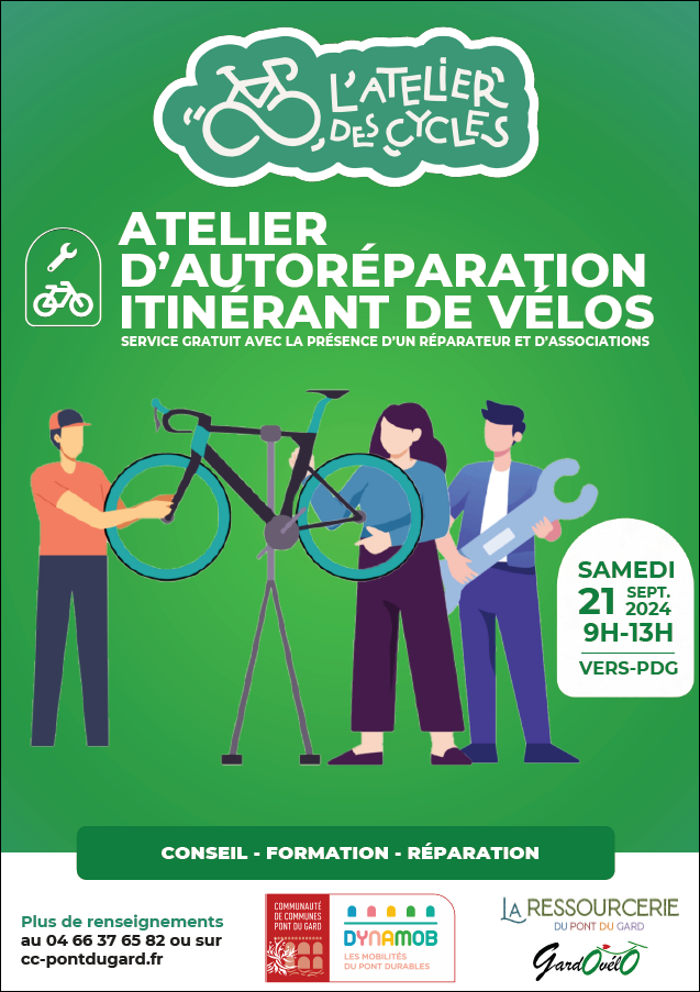 ATELIER  D'AUTORÉPARATION ITINÉRANT DE VÉLOS